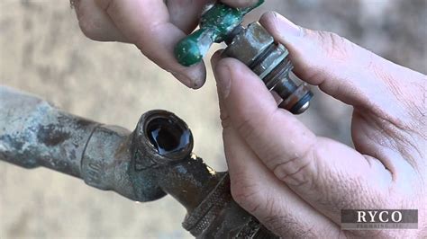 hose bib leaking from anti siphon valve|how to fix water leak from the top of my outdoor。